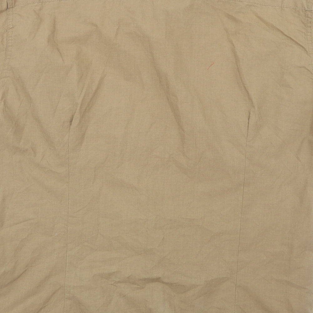 Rocha John Rocha Mens Beige    Dress Shirt Size XL