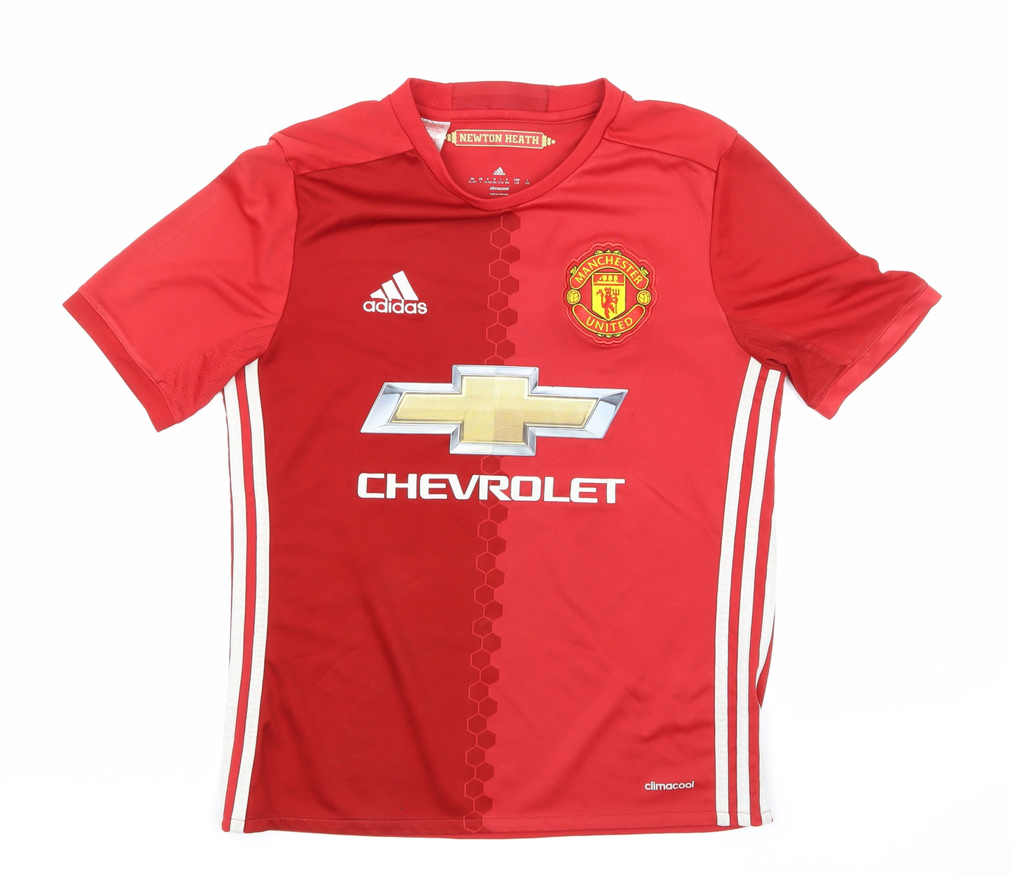 adidas Boys Red   Basic T-Shirt Size 13-14 Years