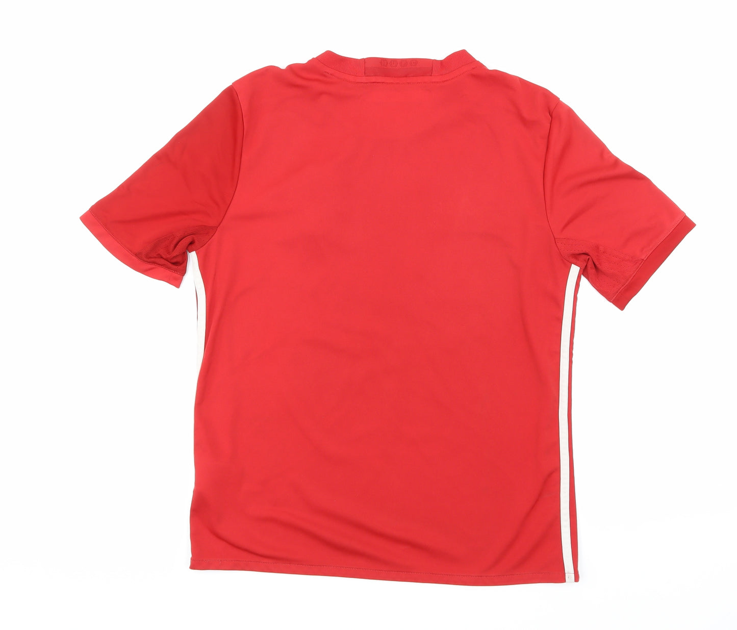 adidas Boys Red   Basic T-Shirt Size 13-14 Years