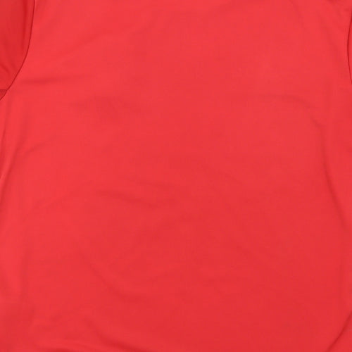 adidas Boys Red   Basic T-Shirt Size 13-14 Years