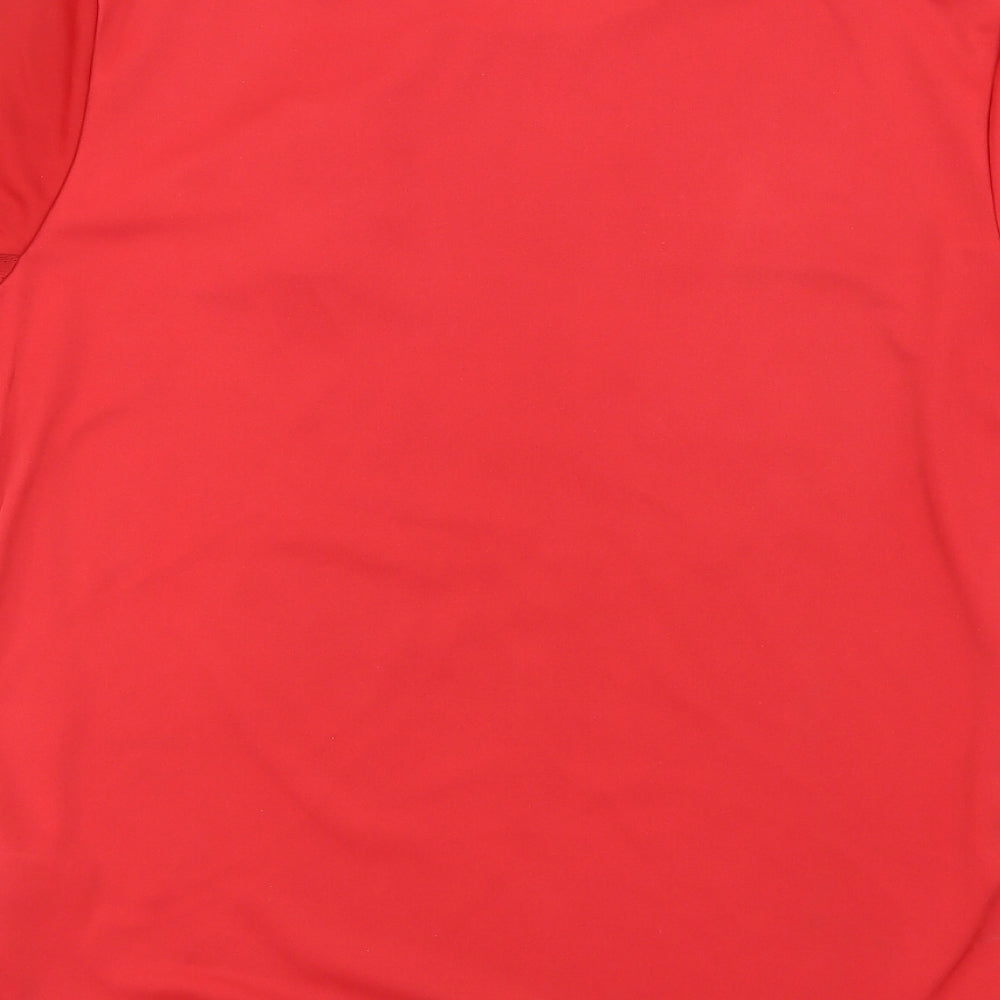 adidas Boys Red   Basic T-Shirt Size 13-14 Years