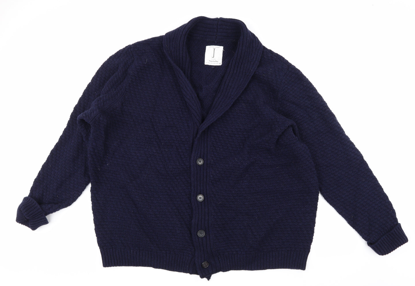Jasper Conran Mens Blue  Knit Cardigan Jumper Size 3XL