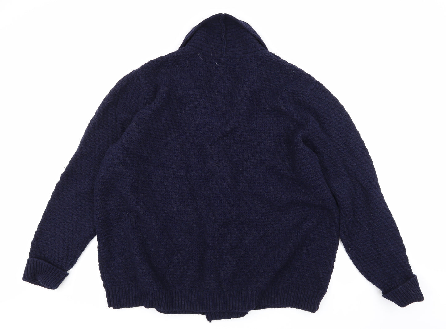 Jasper Conran Mens Blue  Knit Cardigan Jumper Size 3XL