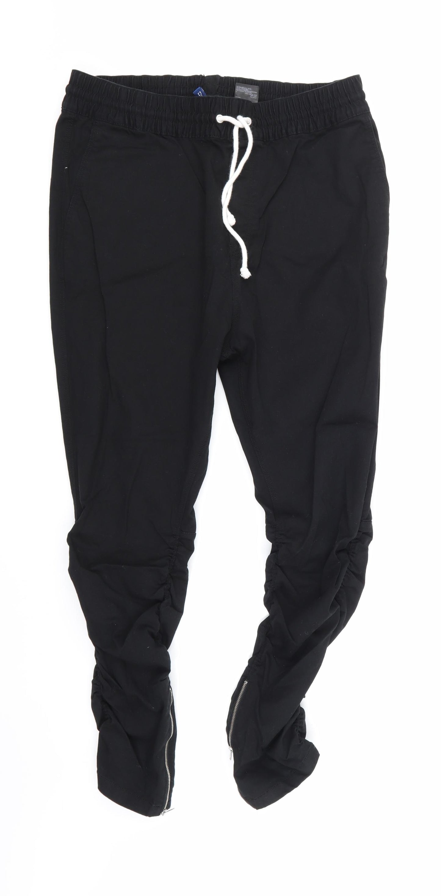 H&M Mens Black   Trousers  Size 36 in L26 in