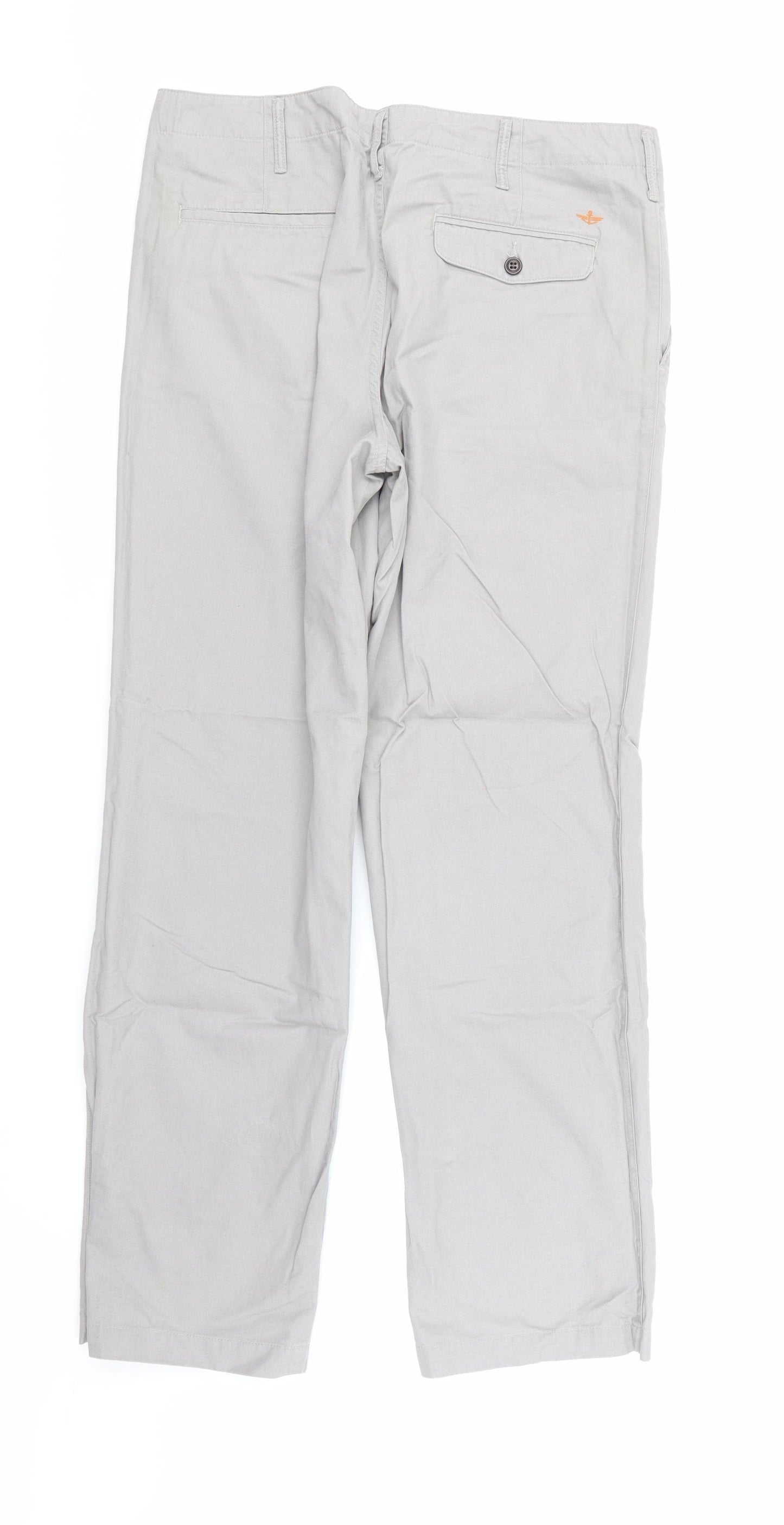 DOCKERS Mens Grey   Trousers  Size 34 in L32 in