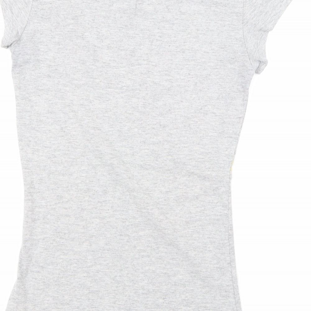 Rainbow Womens Grey   Basic T-Shirt Size 6