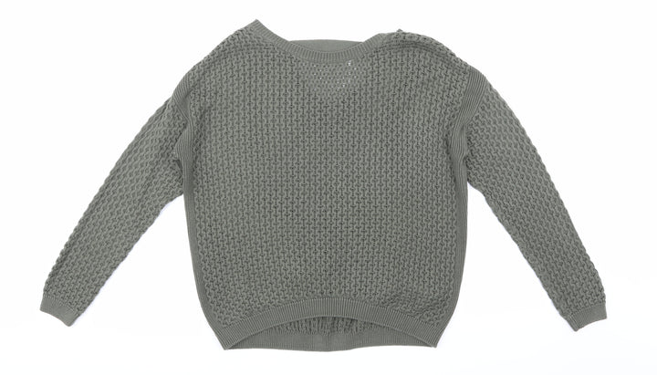 Primark Womens Green Knit Pullover Jumper Size 10