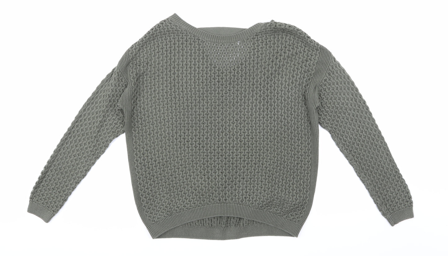 Primark Womens Green  Knit Pullover Jumper Size 10