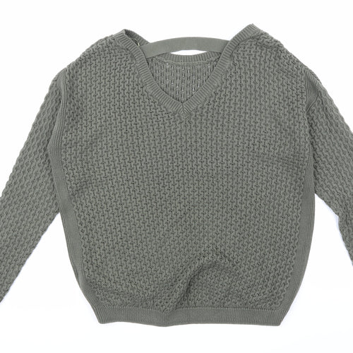 Primark Womens Green  Knit Pullover Jumper Size 10