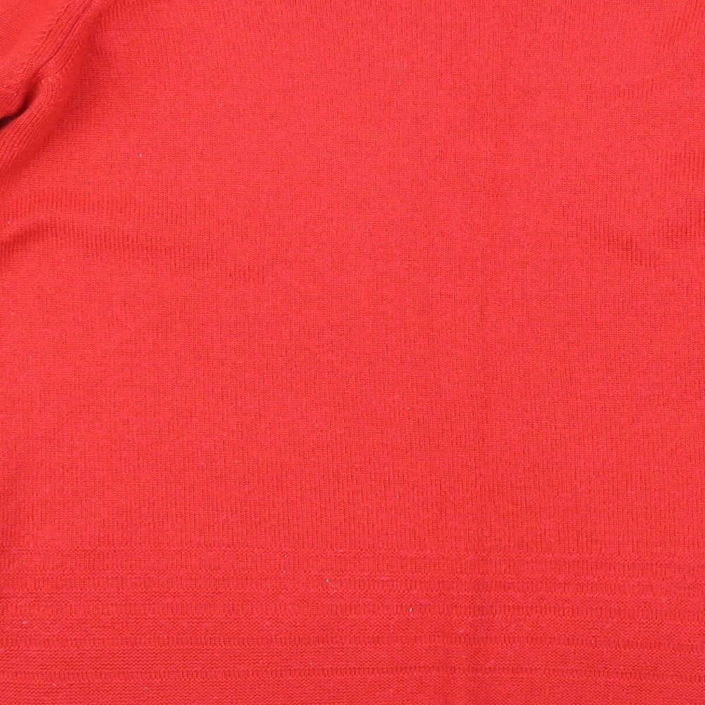 Marks and Spencer Womens Red  Knit Pullover Jumper Size 14