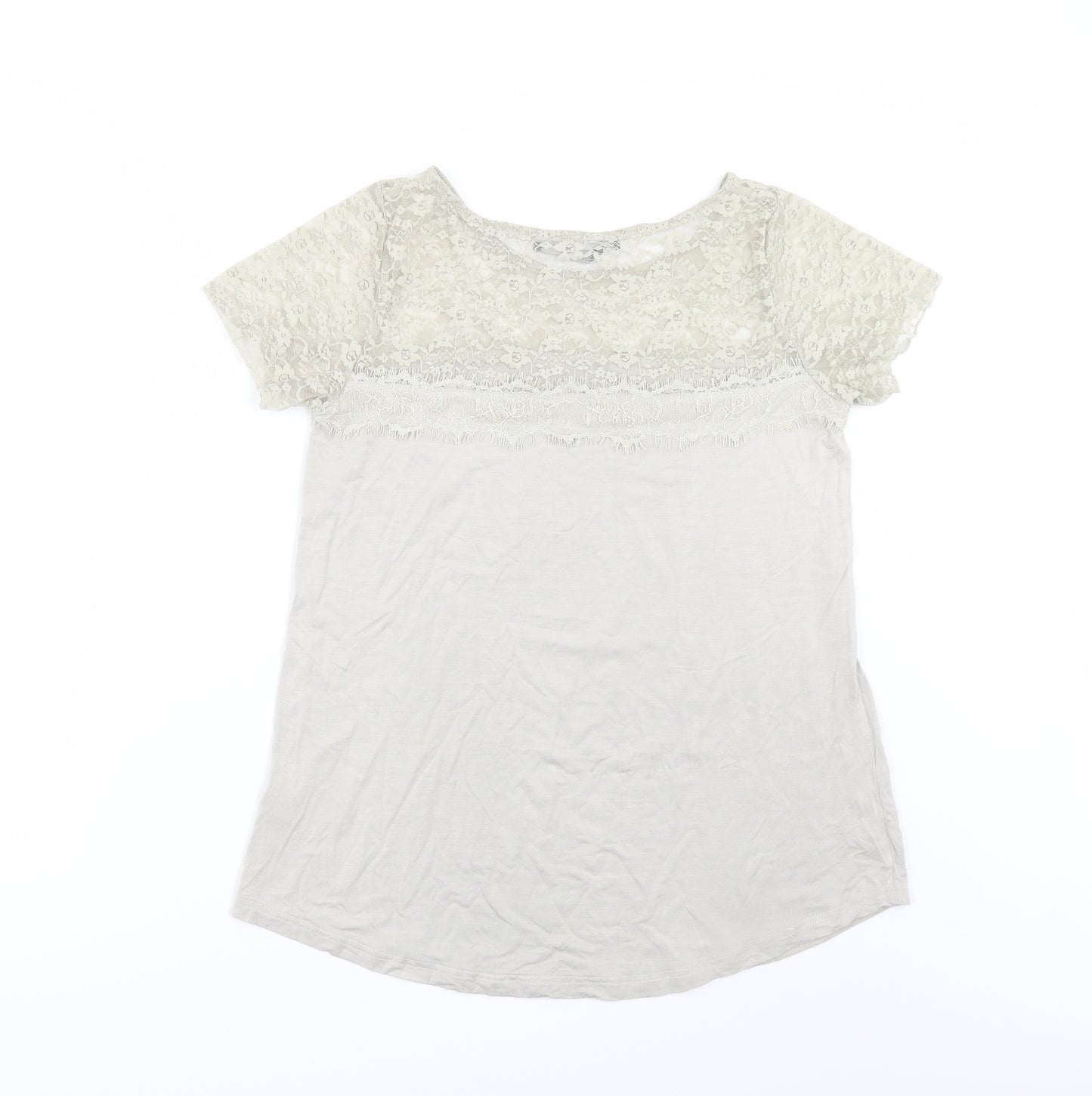 Philosophy Blues Original Womens Beige   Basic T-Shirt Size M