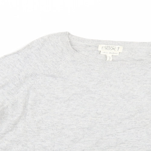 NEXT Womens Grey   Pullover Jumper Size 14  - Crop jumper
