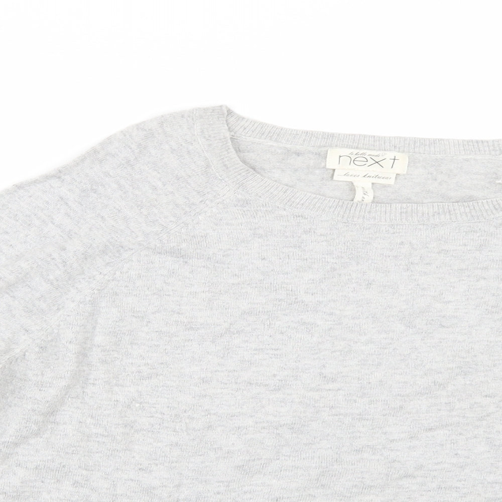 NEXT Womens Grey   Pullover Jumper Size 14  - Crop jumper