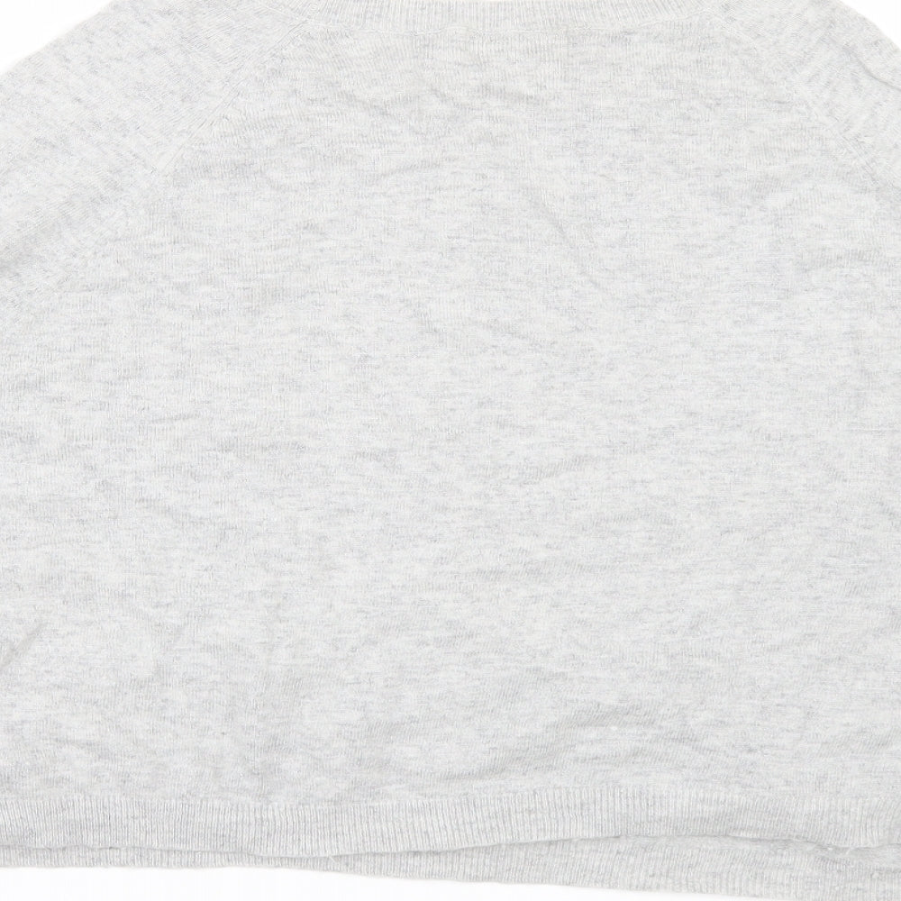 NEXT Womens Grey   Pullover Jumper Size 14  - Crop jumper