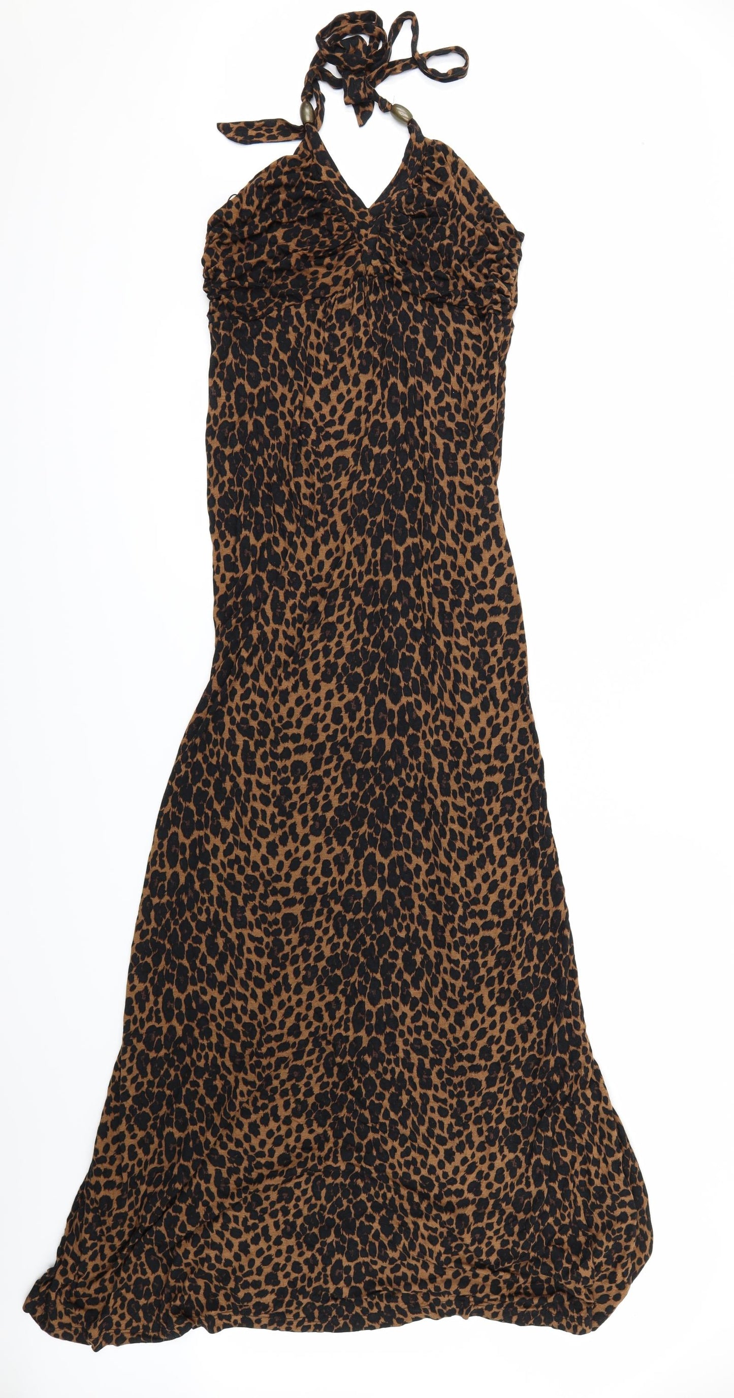 NEXT Womens Brown Animal Print  Maxi  Size 12