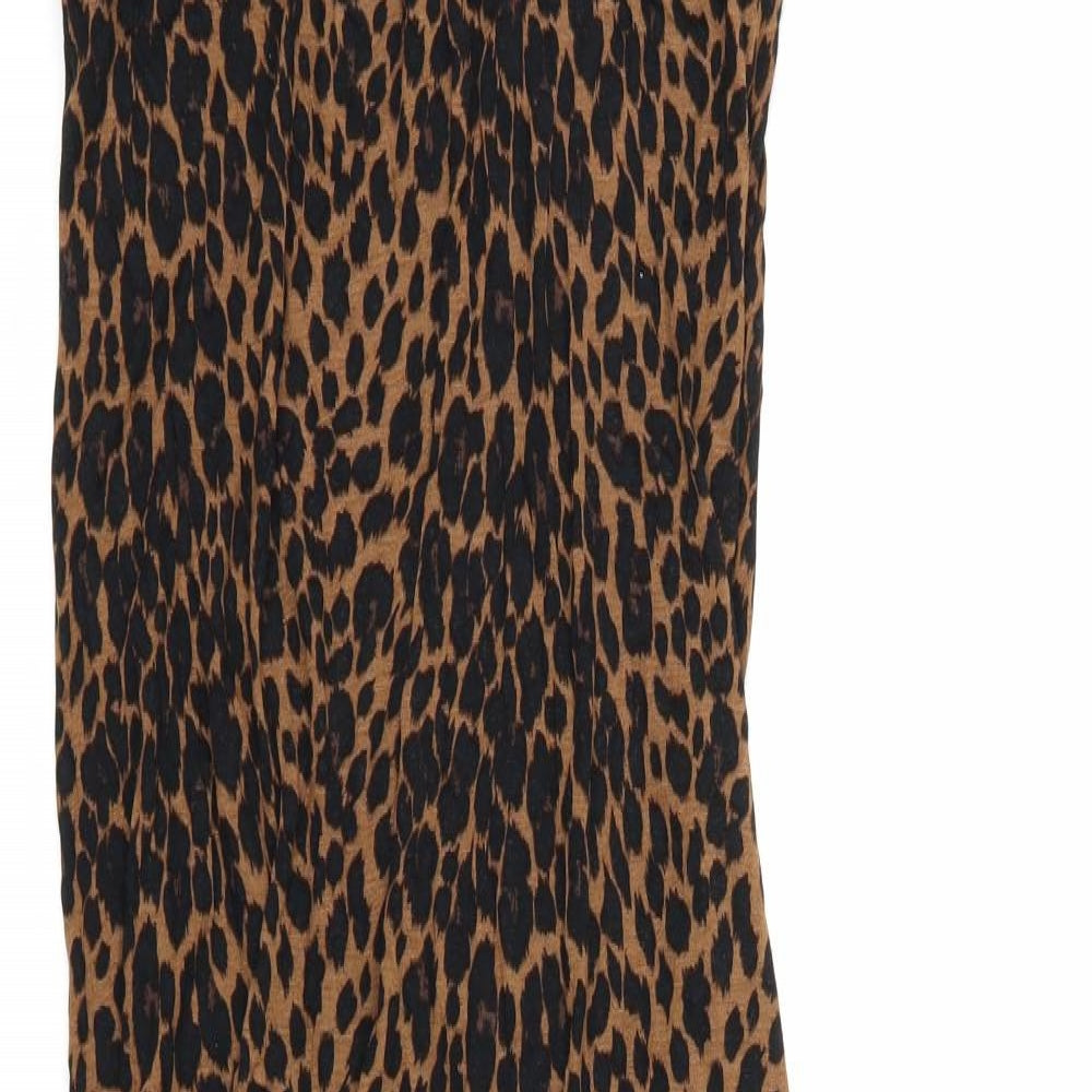 NEXT Womens Brown Animal Print  Maxi  Size 12