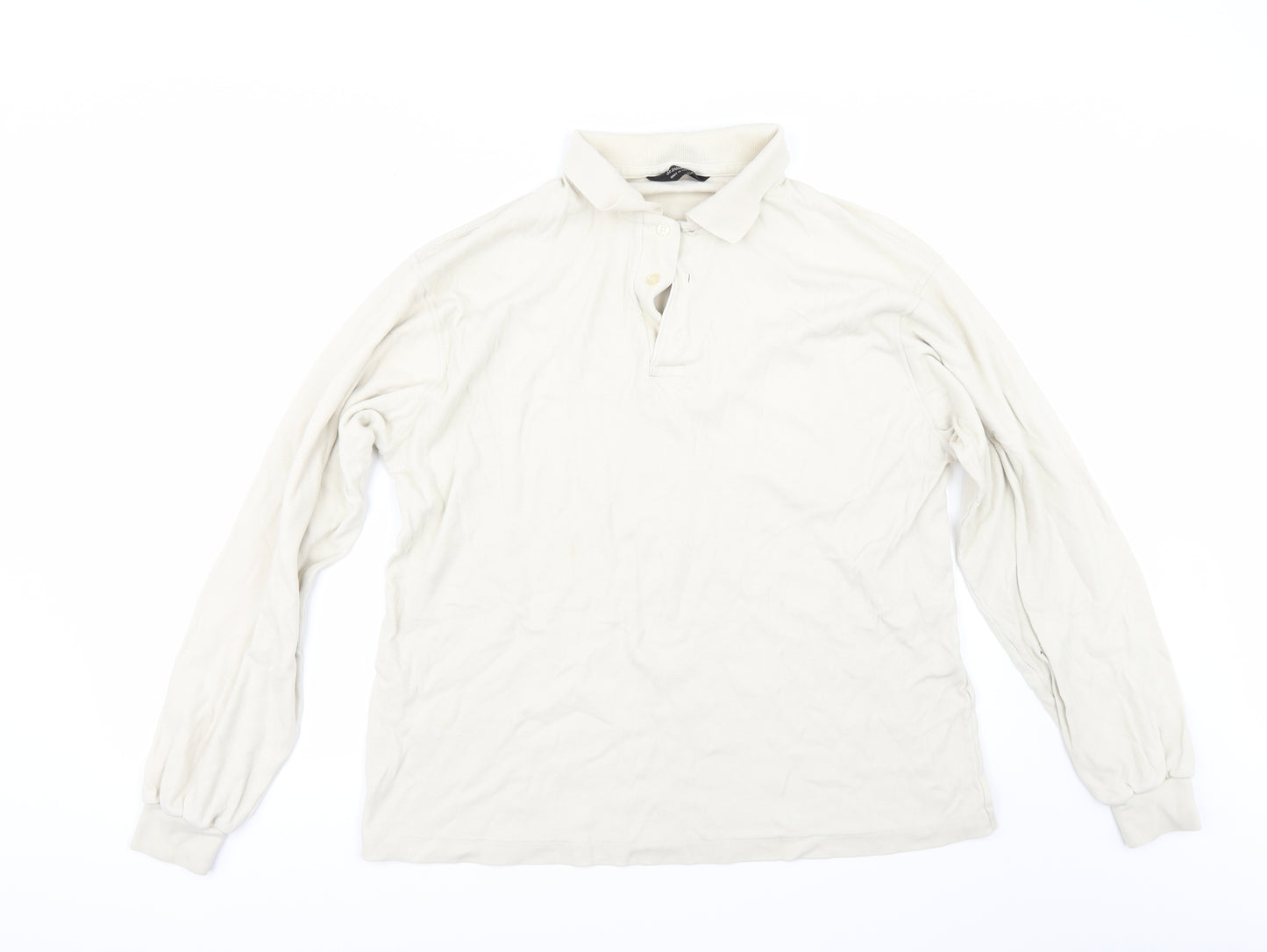 Marks and Spencer Mens Beige    Polo Size XL