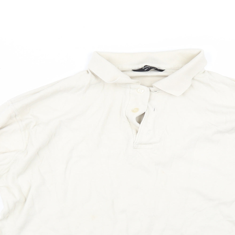 Marks and Spencer Mens Beige    Polo Size XL