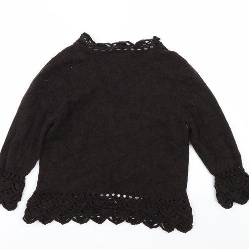 Per Una Womens Brown   Cardigan Jumper Size 12