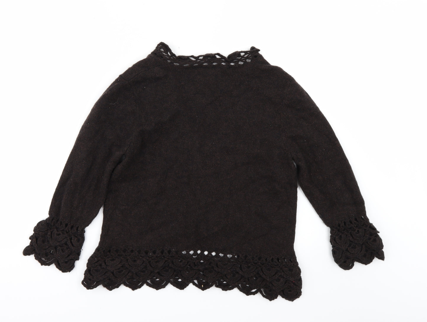 Per Una Womens Brown   Cardigan Jumper Size 12