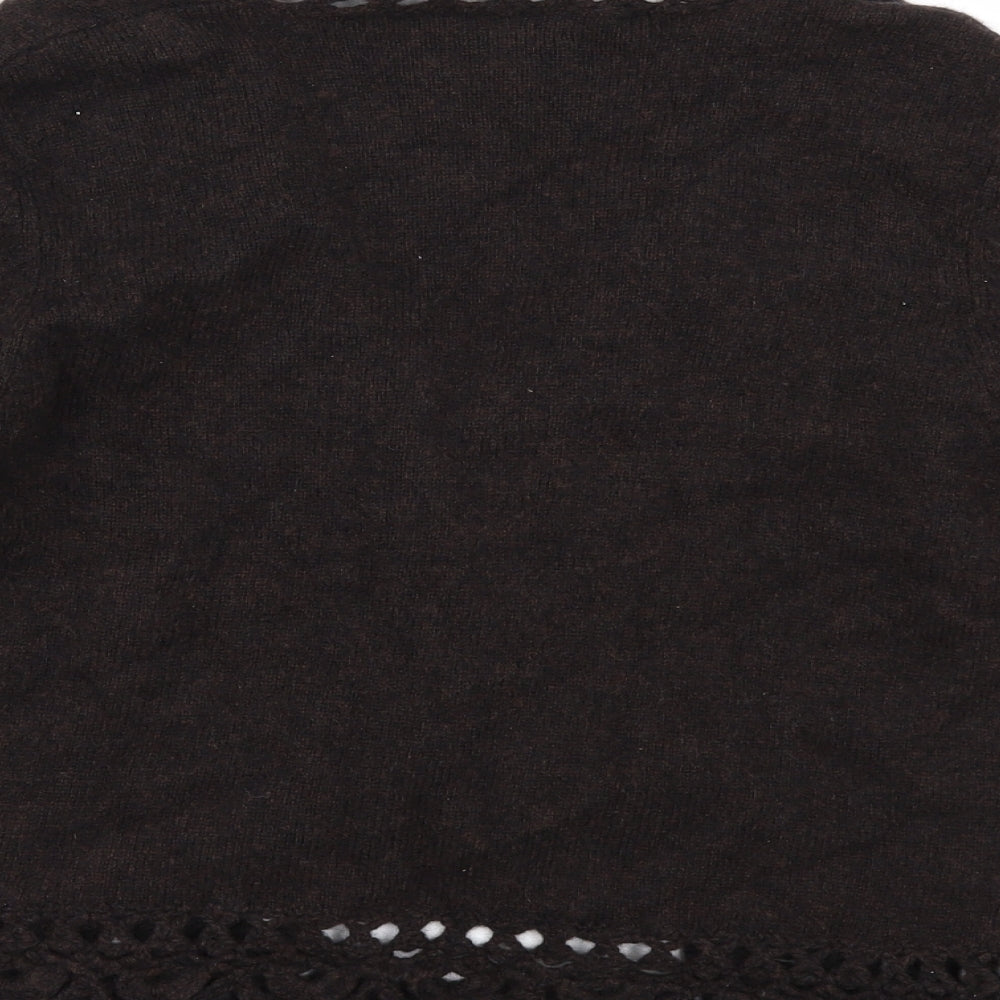 Per Una Womens Brown   Cardigan Jumper Size 12