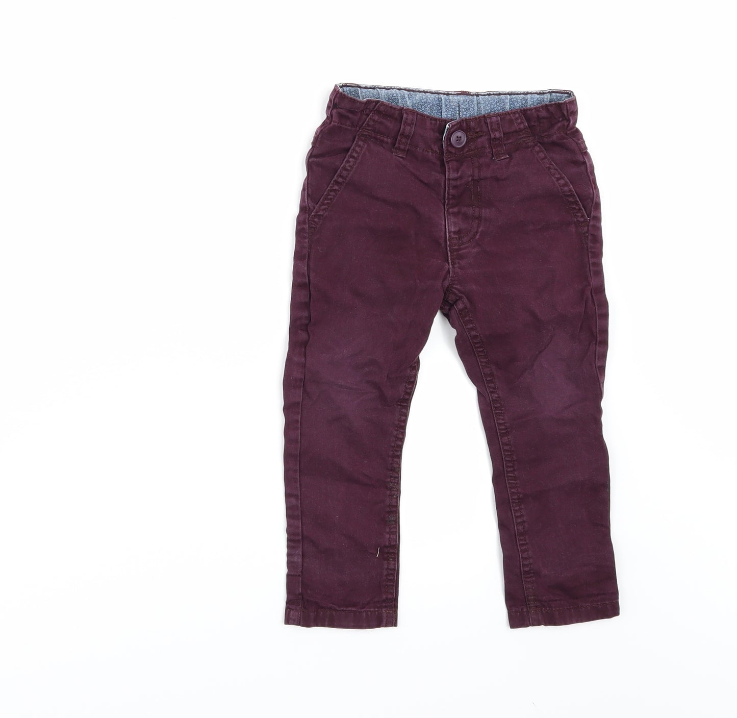 George Boys Red  Denim Jogger Jeans Size 12-18 Months