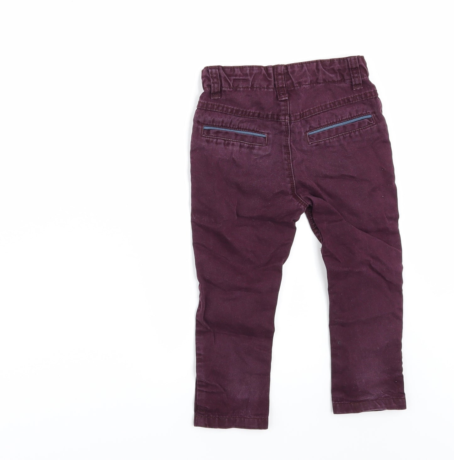 George Boys Red  Denim Jogger Jeans Size 12-18 Months