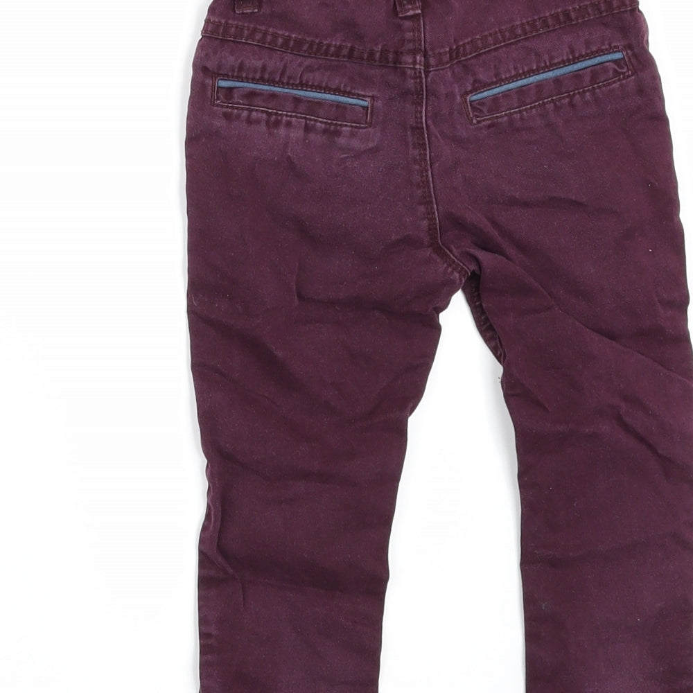 George Boys Red  Denim Jogger Jeans Size 12-18 Months