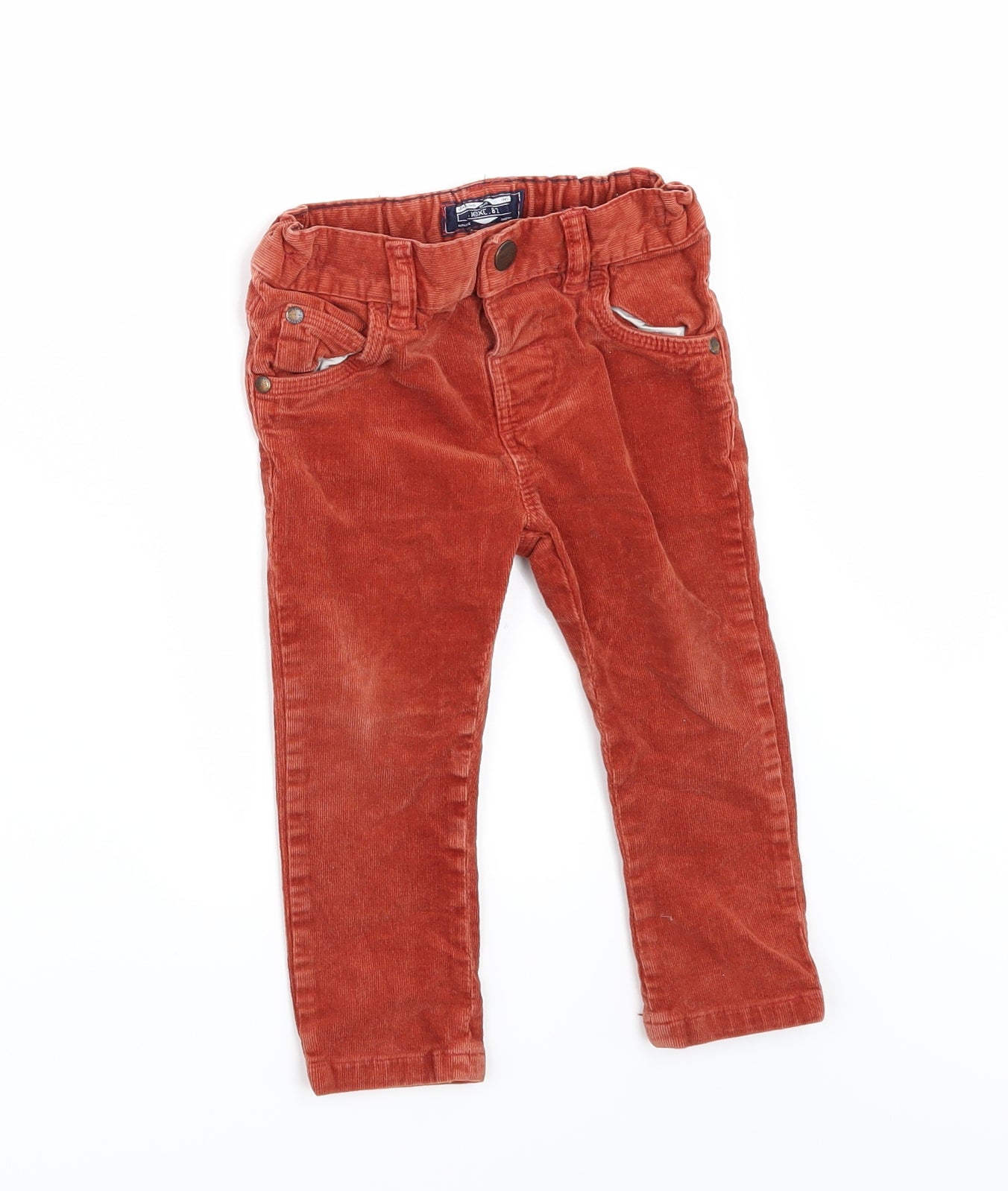 NEXT Boys Orange  Corduroy Jogger Jeans Size 12-18 Months