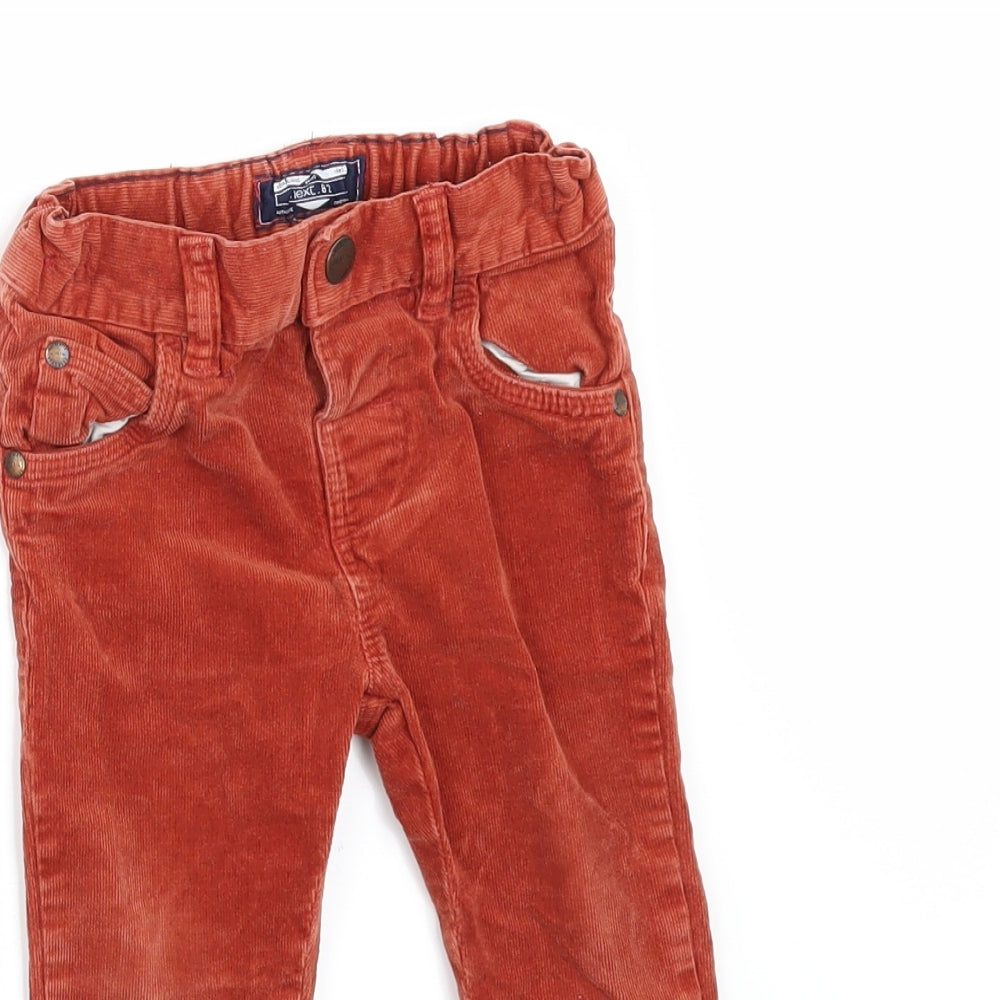 NEXT Boys Orange  Corduroy Jogger Jeans Size 12-18 Months