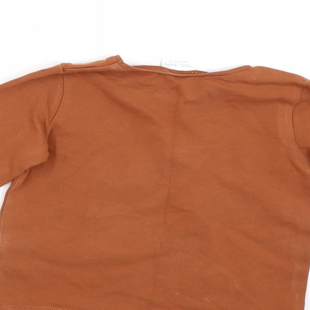 NEXT Boys Brown   Basic T-Shirt Size 12-18 Months