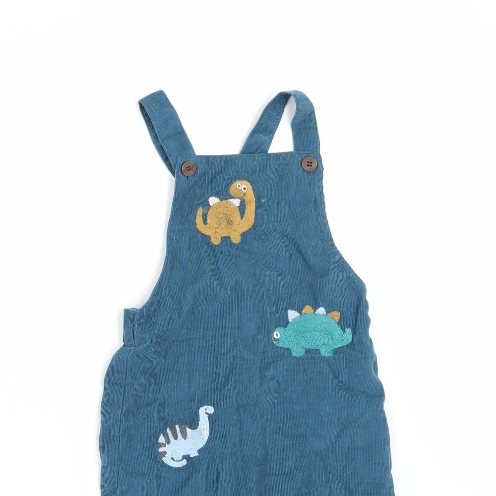 M&Co Boys Blue   Dungaree One-Piece Size 12-18 Months