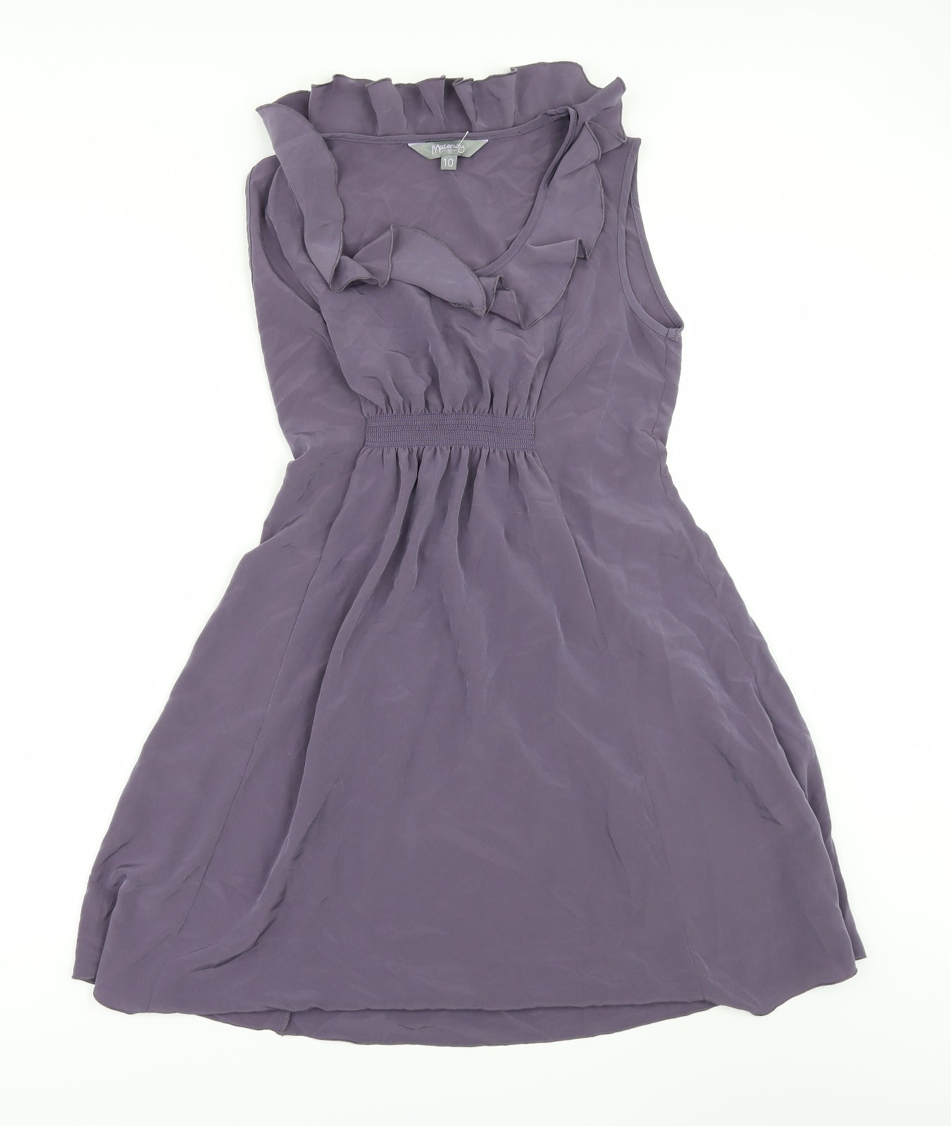 Dorothy Perkins Womens Purple  Rayon A-Line  Size 10  - Maternity