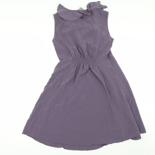 Dorothy Perkins Womens Purple  Rayon A-Line  Size 10  - Maternity