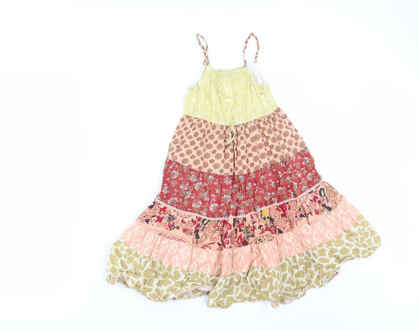 Domino Girl Girls Multicoloured Geometric  Shift  Size 6-7 Years