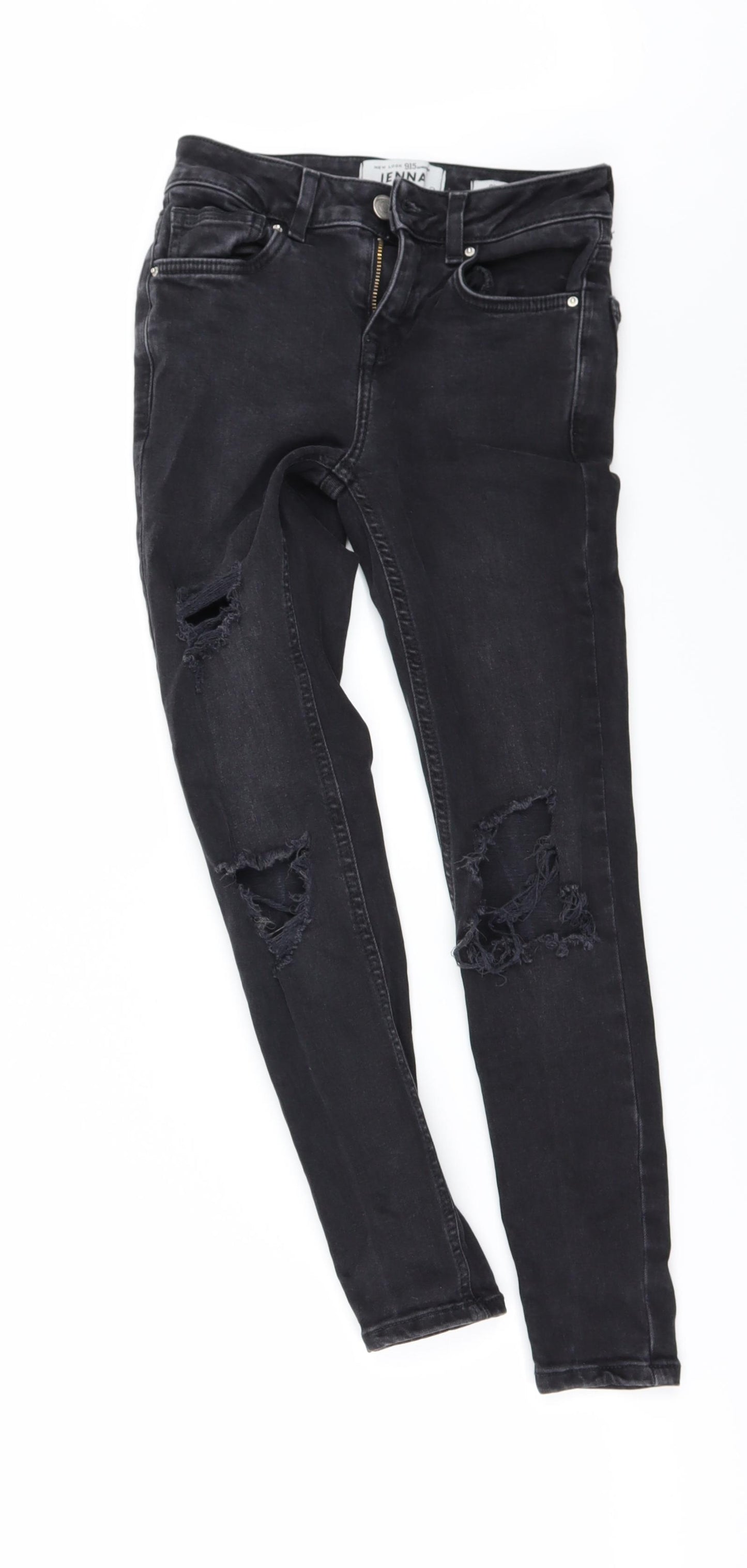 New Look Girls Black  Denim Skinny Jeans Size 10-11 Years