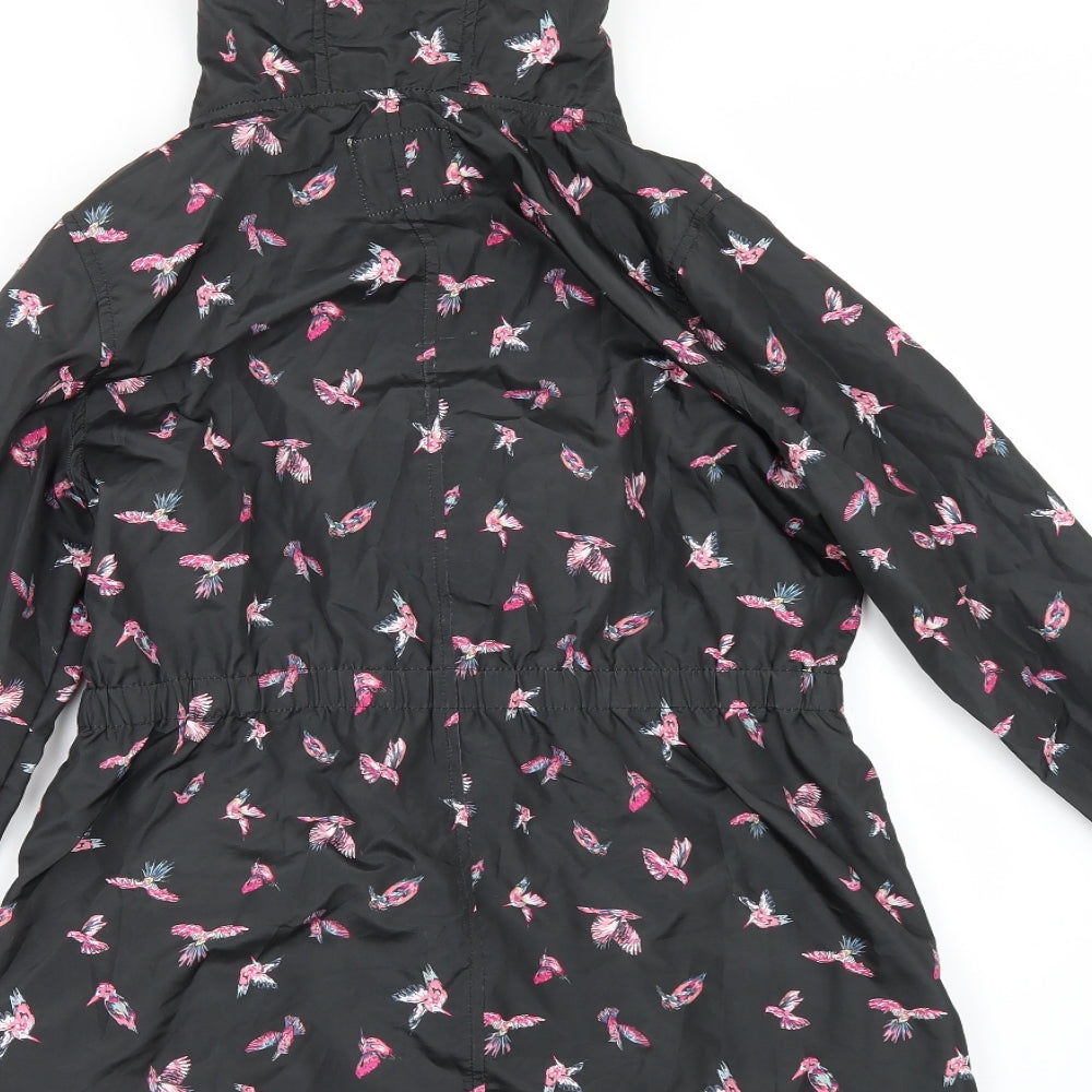 Primark Girls Black Floral  Jacket  Size 12-13 Years