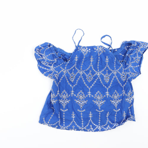 New Look Girls Blue   Basic Blouse Size 11 Years