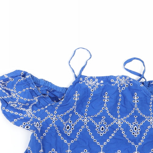 New Look Girls Blue   Basic Blouse Size 11 Years