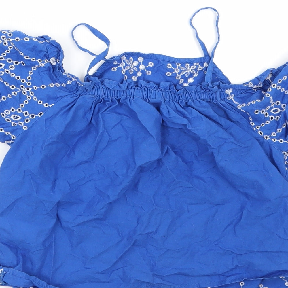 New Look Girls Blue   Basic Blouse Size 11 Years