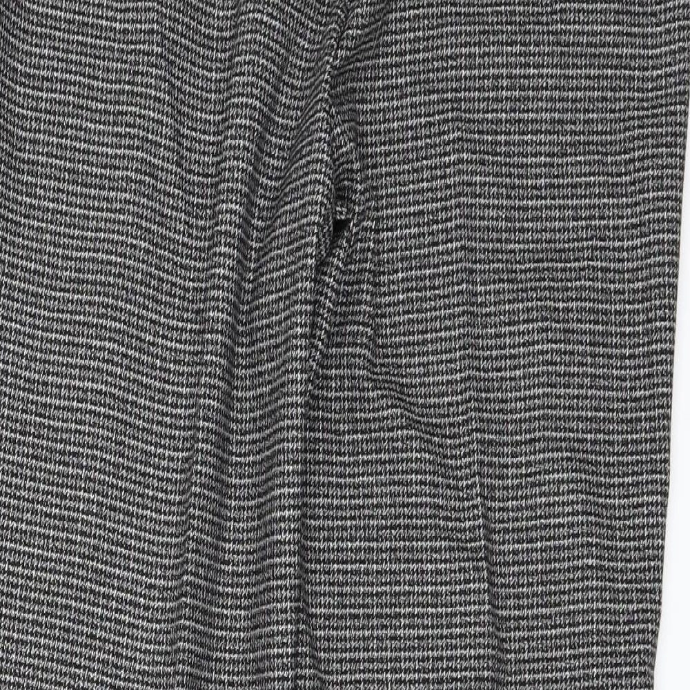 TU Womens Grey Check  Trousers  Size 14 L26 in