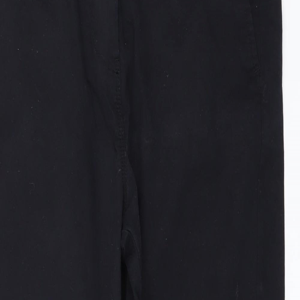 Marks and Spencer Womens Black  Denim Cropped Jeans Size 14 L23 in