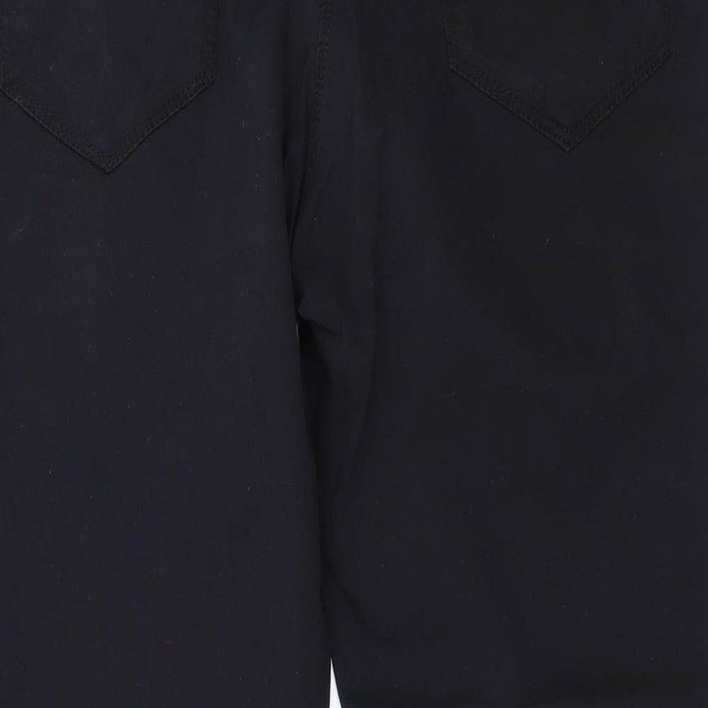 Marks and Spencer Womens Black  Denim Cropped Jeans Size 14 L23 in