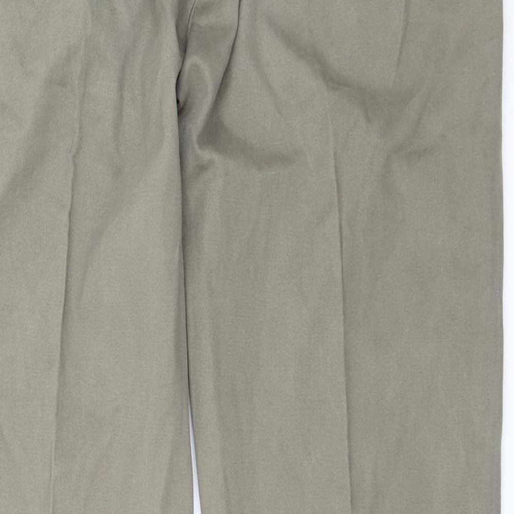 TU Mens Green  Corduroy Straight Jeans Size 36 L30 in
