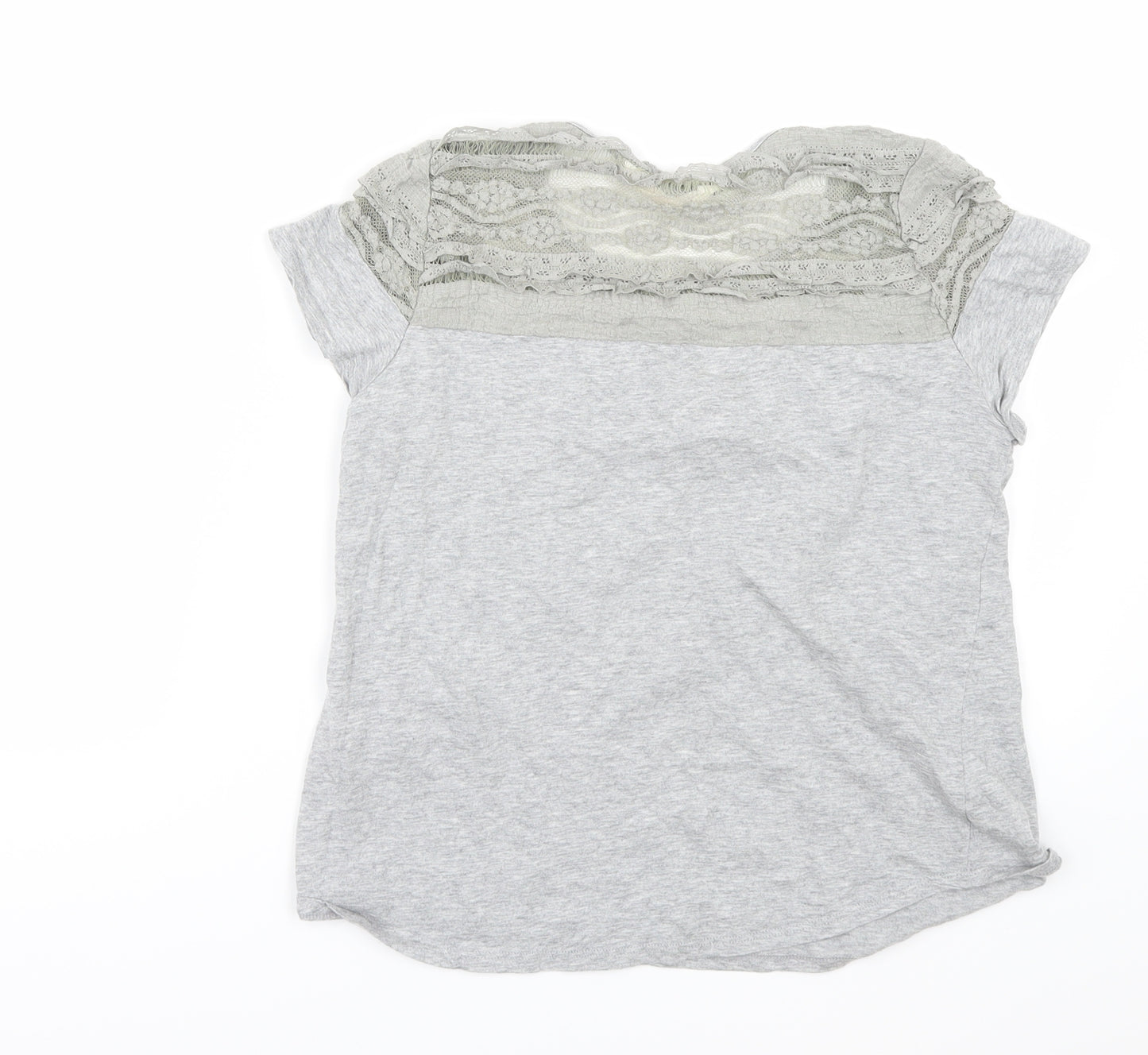 H&M Girls Grey   Basic T-Shirt Size 15 Years
