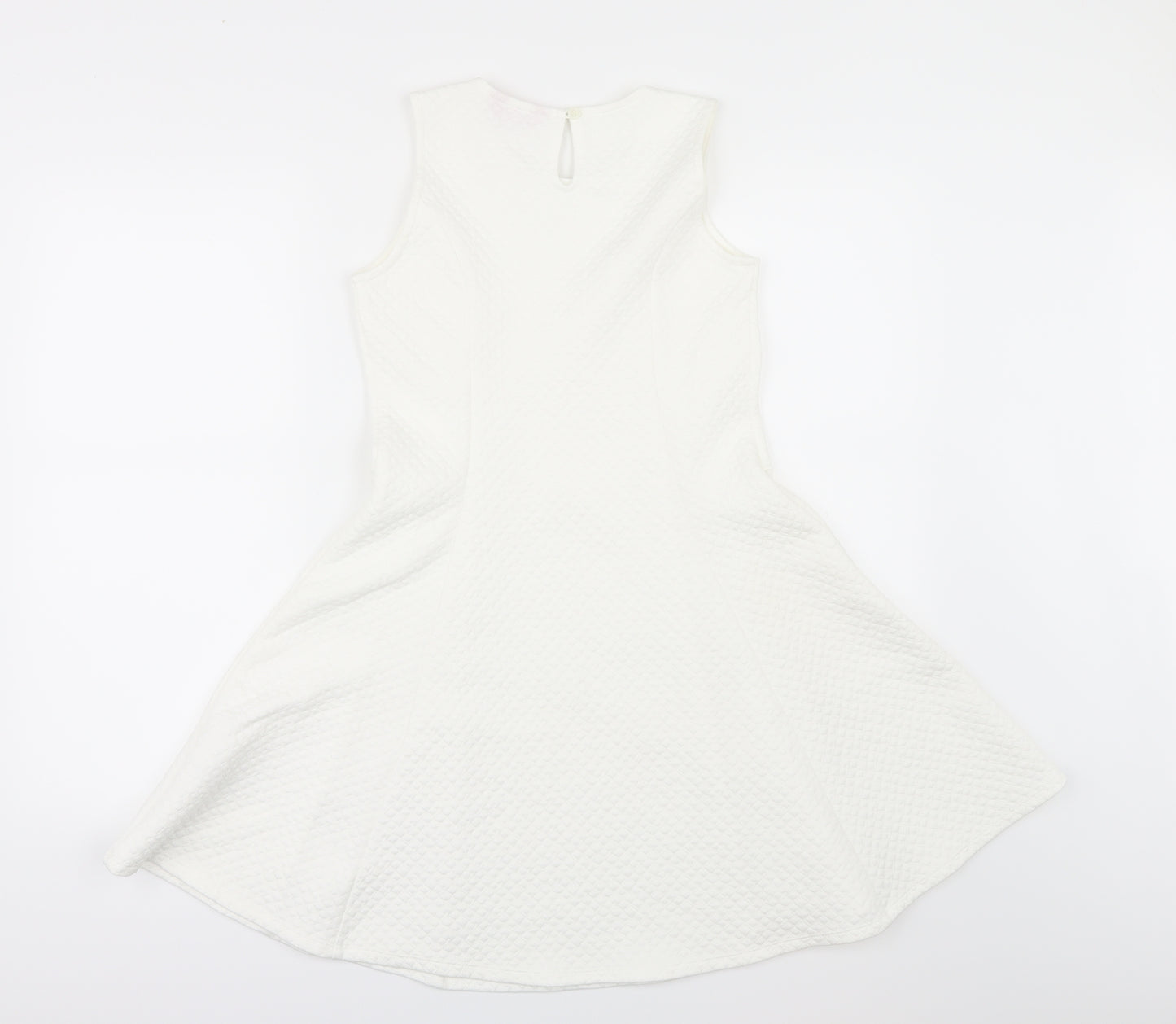 Young Dimension Girls White   Fit & Flare  Size 11-12 Years