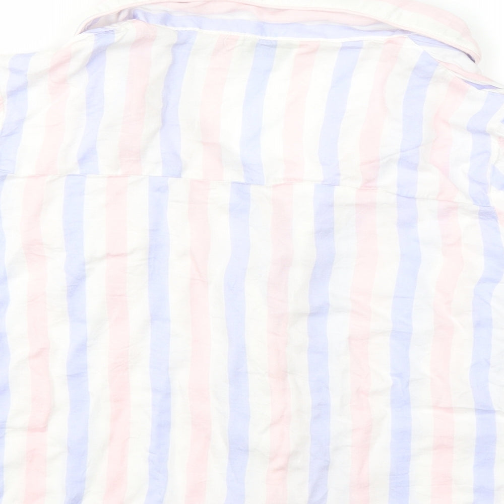Primark Womens Pink Striped  Top Pyjama Top Size S