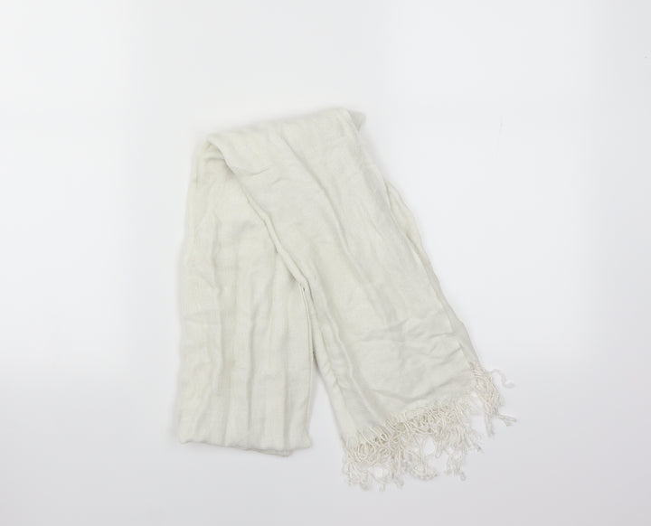 Preworn Womens White Scarf - Pashmina