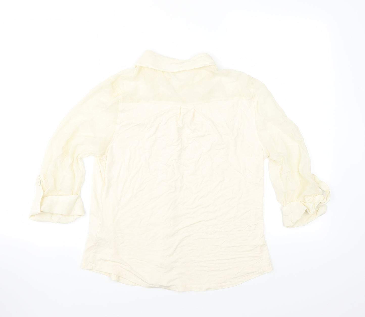 Marks and Spencer Womens Ivory   Basic Blouse Size 12