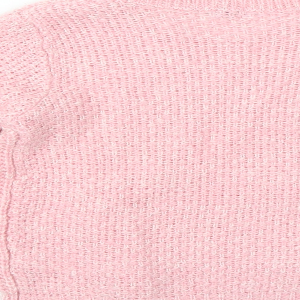 F&F Girls Pink   Pullover Jumper Size 6-7 Years